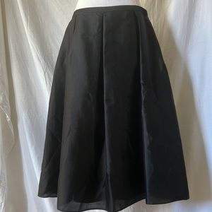 Talbots Pure Silk Retro Inspired Plus Size Midi Circle Skirt